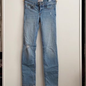 Hollister Light Wash Straight Leg Jeans